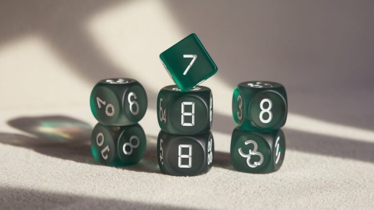 7pcs 7-piece frosted digital dice set